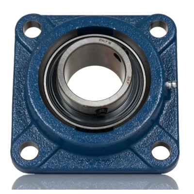 SKF 4 Hole Cylindrical Flange Bearing Unit Cast Iron, 25 mm Inside Diameter, Eccentric Locking Collar, 95 mm Length FY 25 FM