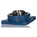SKF 4 Hole Cylindrical Flange Bearing Unit Cast Iron, 25 mm Inside Diameter, Eccentric Locking Collar, 95 mm Length FY 25 FM