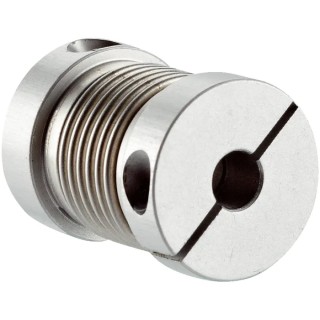 SICK Flexible Bellows Coupling, Aluminium Hub, Stainless Steel Bellows, 21 mm OD, 6 mm Bore, 29 mm KUP-0606-B / 5312981