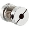 SICK Flexible Bellows Coupling, Aluminium Hub, Stainless Steel Bellows, 21 mm OD, 6 mm Bore, 29 mm KUP-0606-B / 5312981