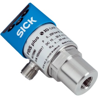 SICK PBS Plus Series Pressure Sensor PNP/NPN NO/NC Current/Voltage Output 0 bar to 250 bar Relative PBS2-RB250SG2SS0NMA0Z