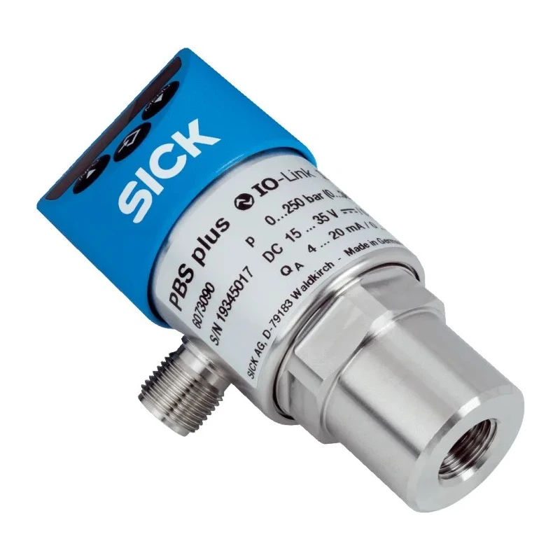 SICK PBS Plus Series Pressure Sensor PNP/NPN NO/NC Current/Voltage Output 0 bar to 250 bar Relative PBS2-RB250SG2SS0NMA0Z