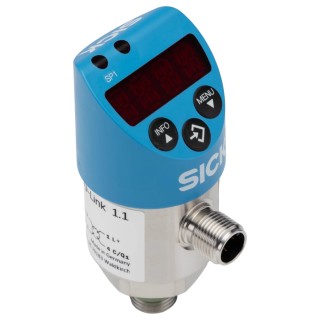 SICK PBS Plus Series Pressure Sensor Gauge 0 to 10 bar, IO-Link Output, Threaded Mount PBS2-RB010SG1SSDNMA0Z