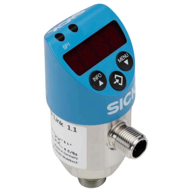 SICK PBS Plus Series Pressure Sensor Gauge 0 to 10 bar, IO-Link Output, Threaded Mount PBS2-RB010SG1SSDNMA0Z