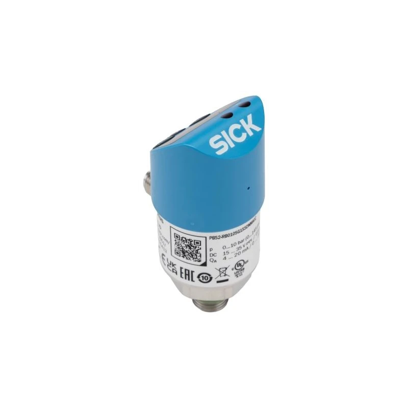 SICK PBS Plus Series Pressure Sensor Gauge 0 to 10 bar, IO-Link Output, Threaded Mount PBS2-RB010SG1SSDNMA0Z