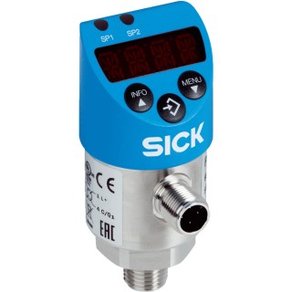SICK PBS Plus Series Pressure Sensor, PNP/NPN NO/NC + Current/Voltage Output 0 to 400 bar Relative PBS2-RB400SG1SSDNMA0Z