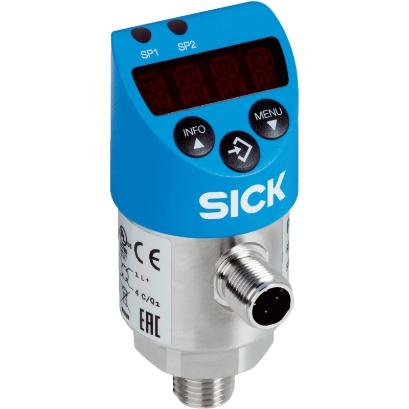 SICK PBS Plus Series Pressure Sensor, PNP/NPN NO/NC + Current/Voltage Output 0 to 400 bar Relative PBS2-RB400SG1SSDNMA0Z