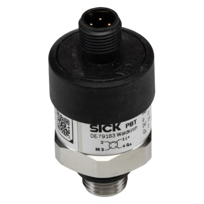 SICK PBT Series Pressure Sensor 3-Wire Output 0 bar to 250 bar Gauge Pressure Stainless Steel Housing PBT-RB250SG1SSNVMC0Z