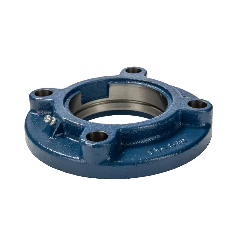 SKF Flanged Bearing Unit, 4 Hole Round, 80 mm Inside Diameter, Cast Iron, Model FYC 508