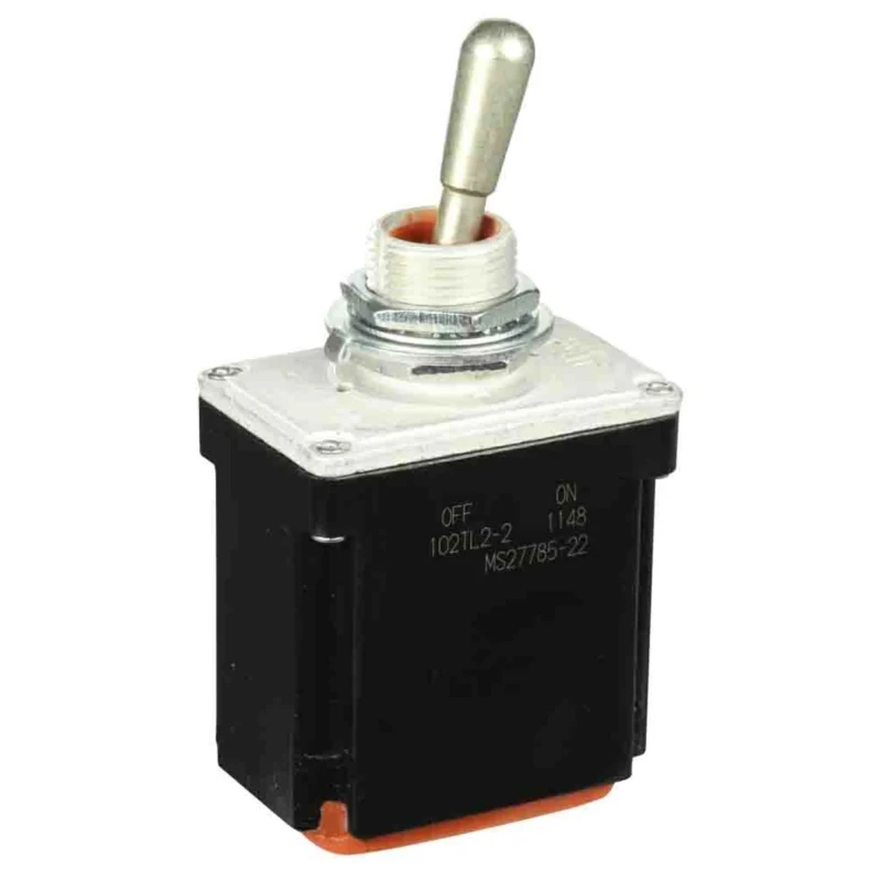 Honeywell Technologies Toggle Switch Bushing Mount On-Off 2RT Wire Terminal 28V DC 125V AC 102TL2-2