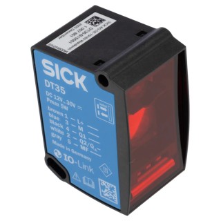 SICK Industrial Distance Sensor, Block Style, Analogue PNP/NPN NO/NC Output, 0.05 mm to 12 m Range, 30 V DC DT35-B15551