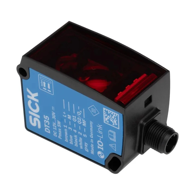 SICK Industrial Distance Sensor, Block Style, Analogue PNP/NPN NO/NC Output, 0.05 mm to 12 m Range, 30 V DC DT35-B15551