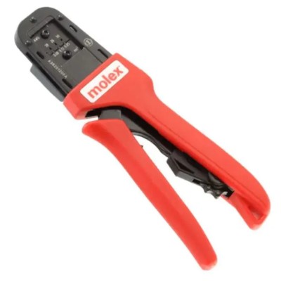 Molex Hand Crimp Tool for 30 to 26 AWG Wires, Hand-Operated Ratcheting, Clik-Mate Connectors 207129 638251200