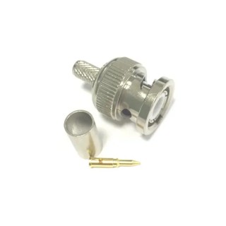 RS PRO Coaxial Connector Cable Male BNC 50 Ω Straight Body Welding 213-8227