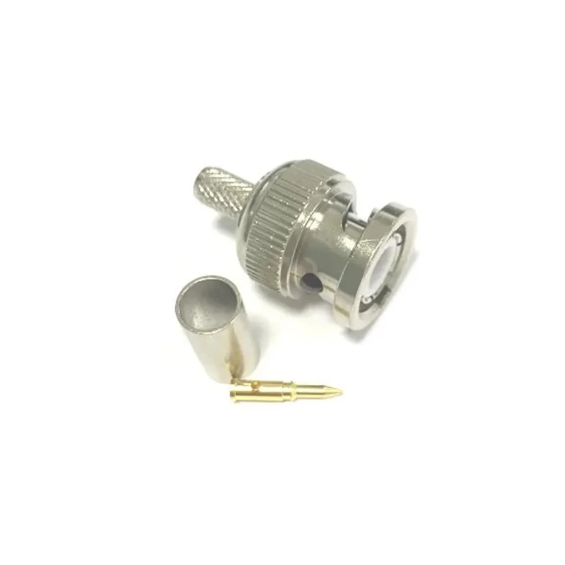 RS PRO Coaxial Connector Cable Male BNC 50 Ω Straight Body Welding 213-8227