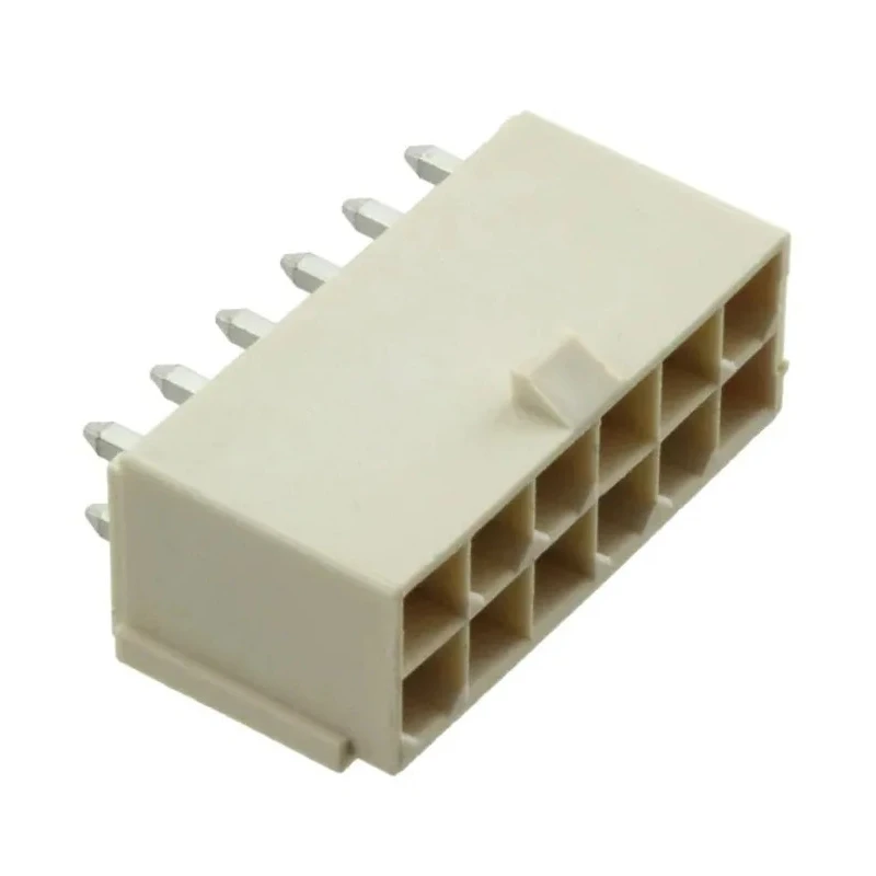 Molex Mini-Fit Jr Series Vertical Through Hole PCB Header 12 Contacts 4.2 mm Pitch Shrouded 874271242