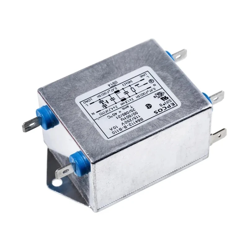 TDK Chassis Mount 1 Phase EMC Filter 10 A 250V AC 50Hz 60Hz B84112B0000B110