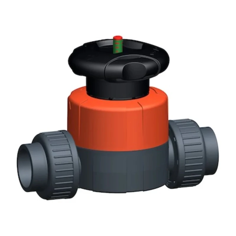 Georg Fischer Polyvinyl Chloride Diaphragm Valve 1 bar 1728L/min Flow Rate 161514515
