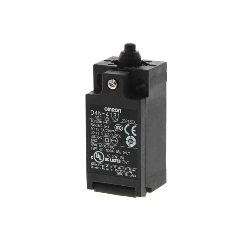 Omron Plunger Limit Switch, 1 NO/1 NC Contact Configuration, IP67 Metal Housing, Multi Directional Mounting 