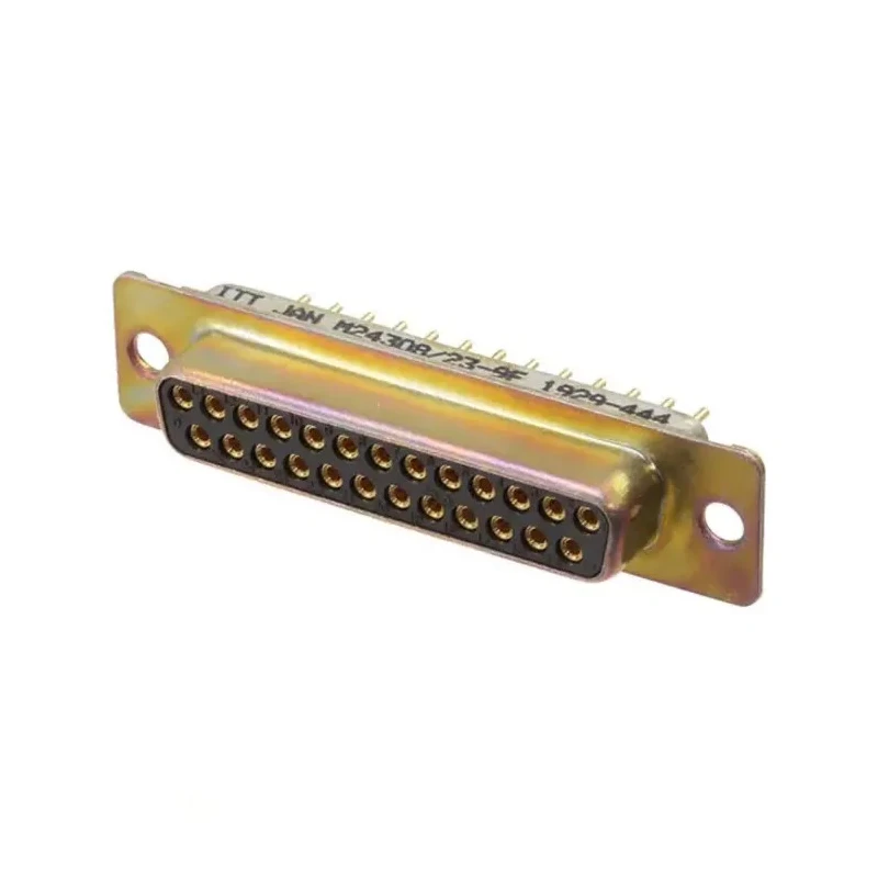 Amphenol India 25 Way Straight 2.77 mm Pitch Panel Mount D-Sub Connector Female with 4 to 40 Screw Lock M24308/23-9F