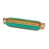 Amphenol India 37 Way Straight 2.77 mm Pitch Panel Mount D-Sub Connector, 7.5A Current, Gold Plated Copper Alloy M24308/2-4F
