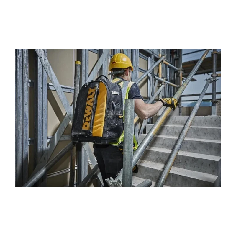 DeWALT Fabric Tool Backpack with Shoulder Strap Black Yellow 350mm x 210mm x 480mm DWST81690-1