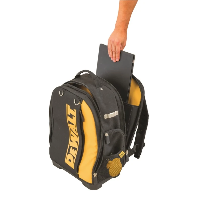DeWALT Fabric Tool Backpack with Shoulder Strap Black Yellow 350mm x 210mm x 480mm DWST81690-1