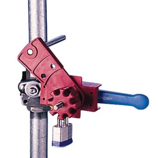Brady Universal Ball Valve Lockout Device Red Glass Reinforced Nylon 9 mm UNIVERSAL BALL VALVE LOCKOUT DEVICE SML