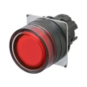 Omron Red Momentary Push Button Head Plastic 22 mm Cutout IP69K IP67 IP66 A22NZ