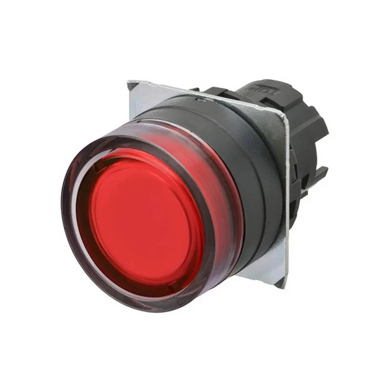 Omron Red Momentary Push Button Head Plastic 22 mm Cutout IP69K IP67 IP66 A22NZ