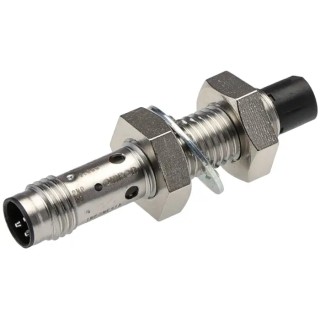 Omron Threaded Barrel Inductive Proximity Sensor, M8 Thread Size, 2 mm Detection, 30V DC, 200mA Switching E2B-S08KN02-MC-B1