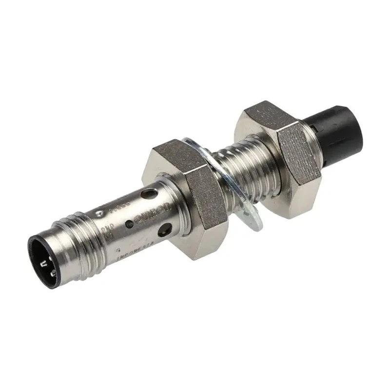 Omron Threaded Barrel Inductive Proximity Sensor, M8 Thread Size, 2 mm Detection, 30V DC, 200mA Switching E2B-S08KN02-MC-B1