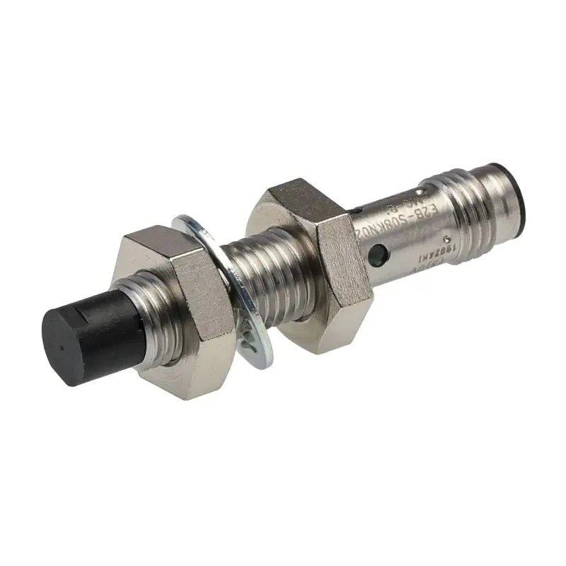 Omron Threaded Barrel Inductive Proximity Sensor, M8 Thread Size, 2 mm Detection, 30V DC, 200mA Switching E2B-S08KN02-MC-B1