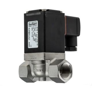 Burkert Stainless Steel 2 Port NC Solenoid Valve 1/2 inch Threaded, 240V AC, Series 0290, Model 047730