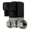 Burkert Stainless Steel 2 Port NC Solenoid Valve 1/2 inch Threaded, 240V AC, Series 0290, Model 047730