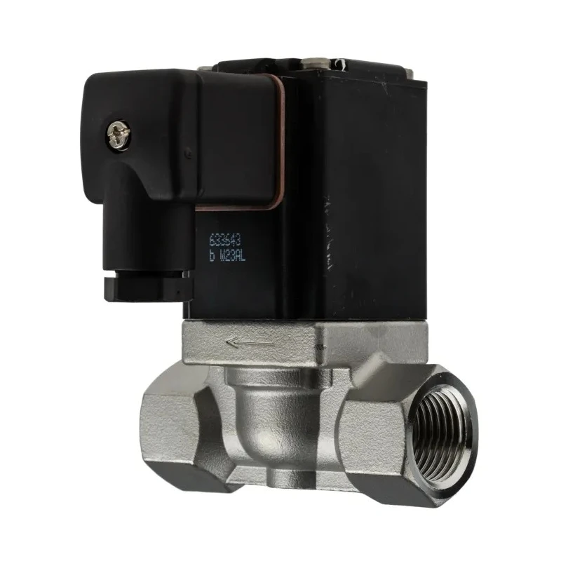 Burkert Stainless Steel 2 Port NC Solenoid Valve 1/2 inch Threaded, 240V AC, Series 0290, Model 047730