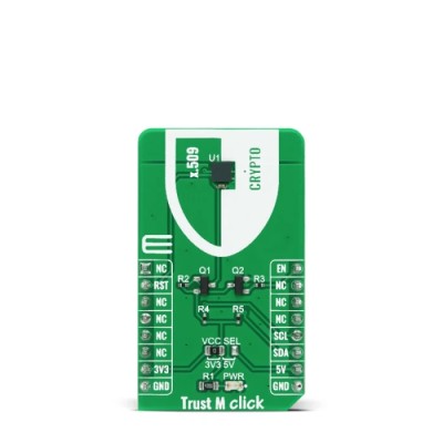 MikroElektronika Encryption & Authentication Development Tool Trust M Click Add On Board MIKROE-4236