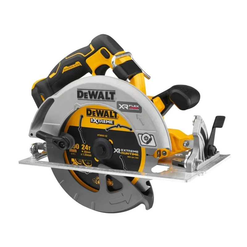 DeWALT 18V XR Brushless 190 mm Circular Saw, 5500 RPM, 67mm Cutting Depth DCS573NT-XJ