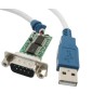 FTDI Chip RS232 Converter Cable USB to RS232 DB9 Interface COM Port 230kbps FCC CE