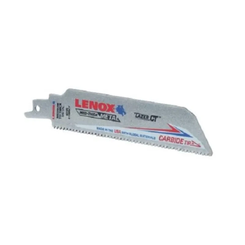 Lenox Reciprocating Saw Blade Bi-Metal 9 mm Length 1 mm Width 0.05 mm Thickness 10 Teeth Per Inch LXAR9110CT-1