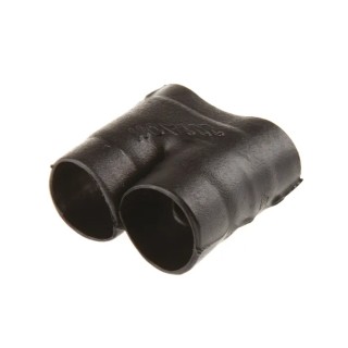 TE Connectivity Heat Shrink Boot T Joint 6.6 mm, Fluid Resistant Elastomer, Black 301A011-25-0