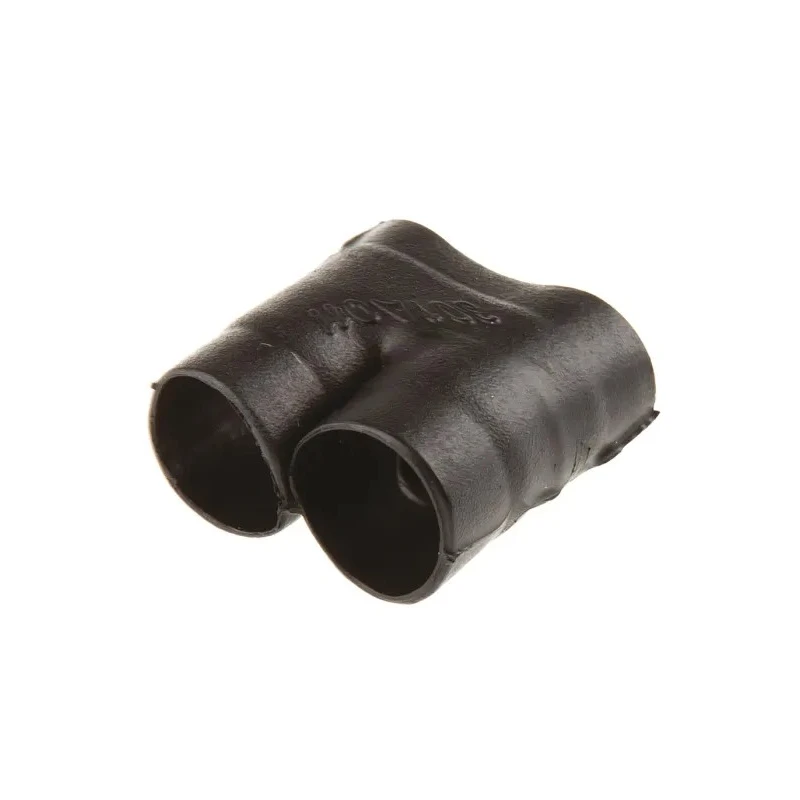 TE Connectivity Heat Shrink Boot T Joint 6.6 mm, Fluid Resistant Elastomer, Black 301A011-25-0