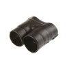 TE Connectivity Heat Shrink Boot T Joint 6.6 mm, Fluid Resistant Elastomer, Black 301A011-25-0