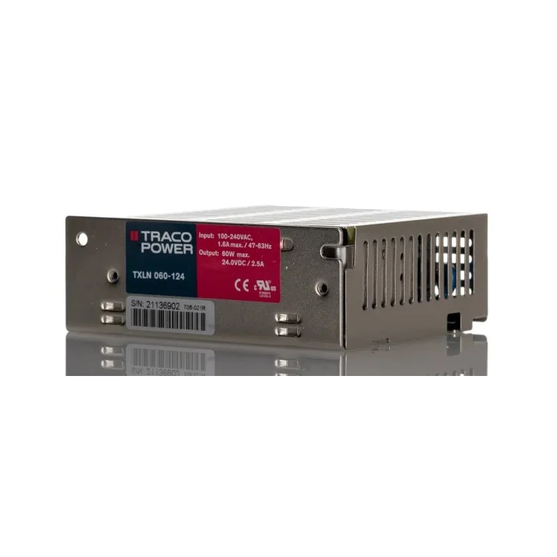 TRACOPOWER TXLN 060-124 Switching Power Supply 24V DC 60W 88-264V AC Input TXLN 060-124