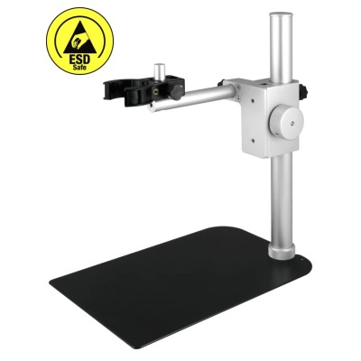 Dino-Lite Microscope Stand, Stainless Steel and Aluminium, Fine-Focus Adjustment, ESD-Safe, 22x15x27 cm RK-06AE