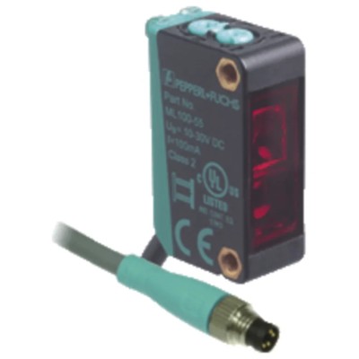 Pepperl + Fuchs Background Suppression Photoelectric Sensor, Block Sensor, 350 mm Detection Range ML100-8-H-350-RT/103/115a
