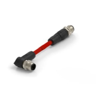 TE Connectivity Cat5e Shielded Screened PVC Jacketed Ethernet Cable 4 Core, Red, 500 mm TAD14841311-001