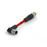 TE Connectivity Cat5e Shielded Screened PVC Jacketed Ethernet Cable 4 Core, Red, 500 mm TAD14841311-001