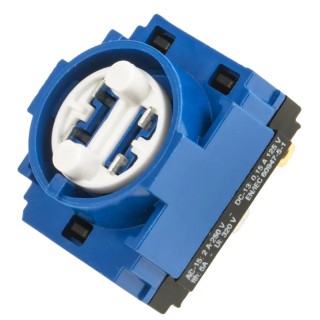 EAO Push Button Contact Block with 1 NO Contact Configuration, Solder Lug/Quick Connect Terminals, 250V AC, Model 61-8410.22
