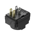 EAO Push Button Contact Block with 1 NO Contact Configuration, Solder Lug/Quick Connect Terminals, 250V AC, Model 61-8410.22